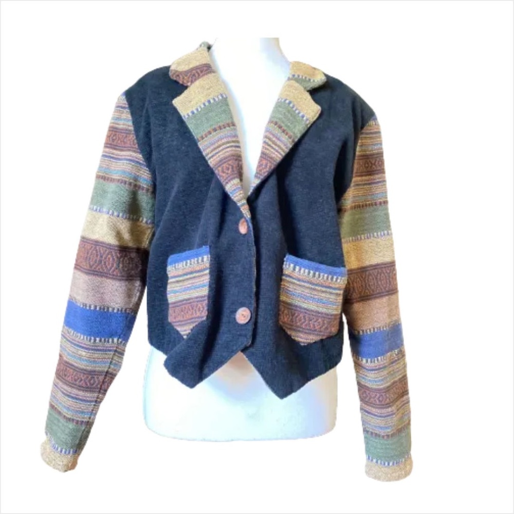 Vintage Cropped Vest Jacket